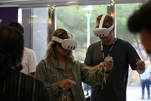 VR headset demo
